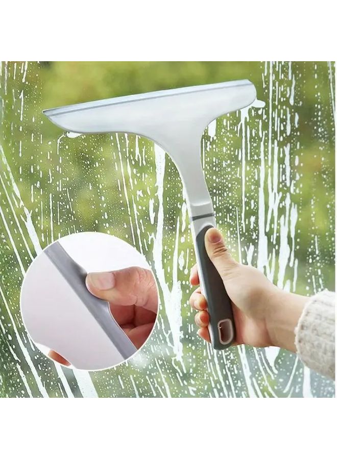 Grey White Glass Cleaning Scraper Universal Shower Mirror Tool Perfect Gift - Image 1