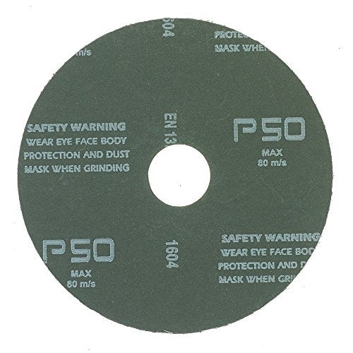 Mercer Abrasives Mercer Industries 301050-4-1/2" x 7/8" Aluminum Oxide Resin Fiber Discs, 50 Grit (25 pack) - Image 2