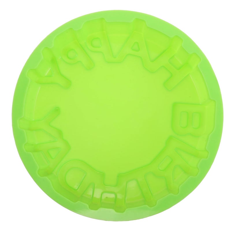 Green 8 Inch Silicone Cake Mold Non Stick Baking Pan For Muffins Pudding Birthday Party - Image 2