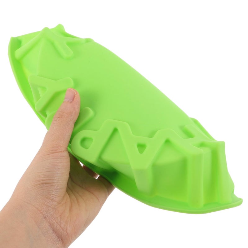 Green 8 Inch Silicone Cake Mold Non Stick Baking Pan For Muffins Pudding Birthday Party - Image 4