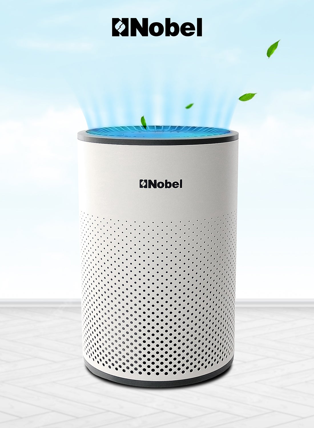 3 Filters (Pre-filter, Carbon and HEPA Filter) Air Purifier 14 Square Meter Area To Clean 3 HEPA Filters 4 Speed Ambiant Light NAP120 White