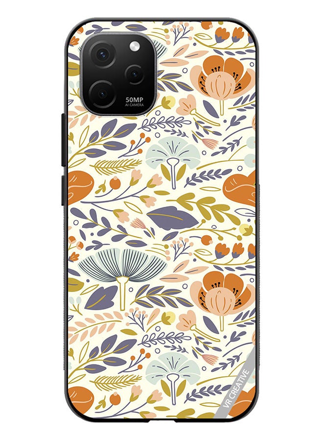 VR CREATIVE Protective Case Cover For Huawei Nova Y61 Orangiea Design Multicolour - Image 1
