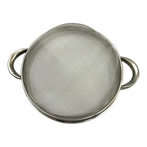 faas Stainless Steel Multi Purpose Puran Jali/Colander Strainer Drainer with Handle Use for Rice Fruits Vegetable Noodles Beans Grain suice Soup Filter Basket for Kitchen(Silver Pack of 1) (10.NO) - Image 3