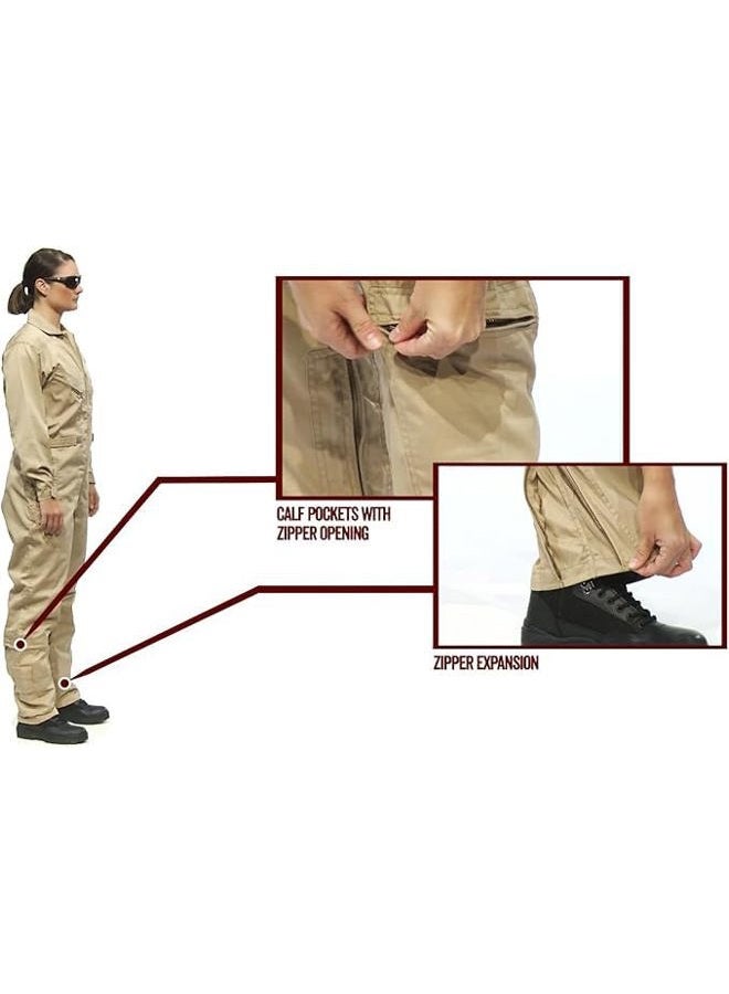 Tru-Spec بدلة طيران أساسية TRU-SPEC 2651008 27-P، حجم 3X-كبير عادي، كحلي داكن - Image 4