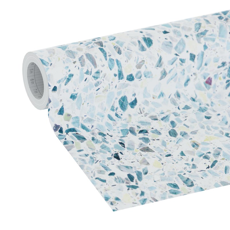 EasyLiner Peel  Stick Decor Removable Peel and Stick Wallpaper  Self Adhesive Decorative Shelf Paper for Cabinets Walls Resurfacing Projects  Adhesive Shelf Liner  20in x 18ft  Sea Glass