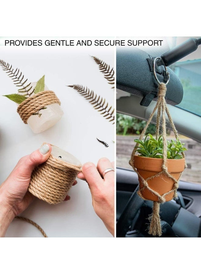 Jute Twine 333 feet Jute String 6 ply 3mm Thickness Jute Rope for Decoration Garden Floristry DIY Arts Bundling Crafts & Wrapping Brown - Image 4