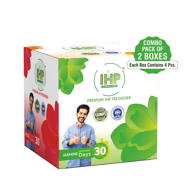 IHP Air Freshner for Washrooms Toilets Cupboards RoseJasmineLavenderSandal Stays for More Than 30 Days Removes Bad Odour Strong Fragrance Combo Of 2 Sets Pack Of 8 - Image 3