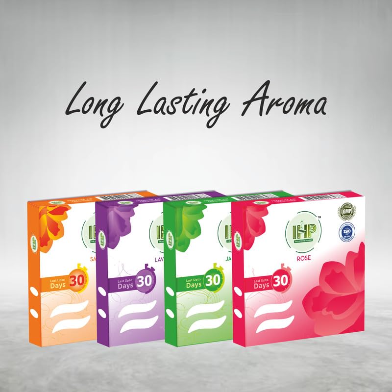 IHP Air Freshner for Washrooms Toilets Cupboards RoseJasmineLavenderSandal Stays for More Than 30 Days Removes Bad Odour Strong Fragrance Combo Of 2 Sets Pack Of 8 - Image 5