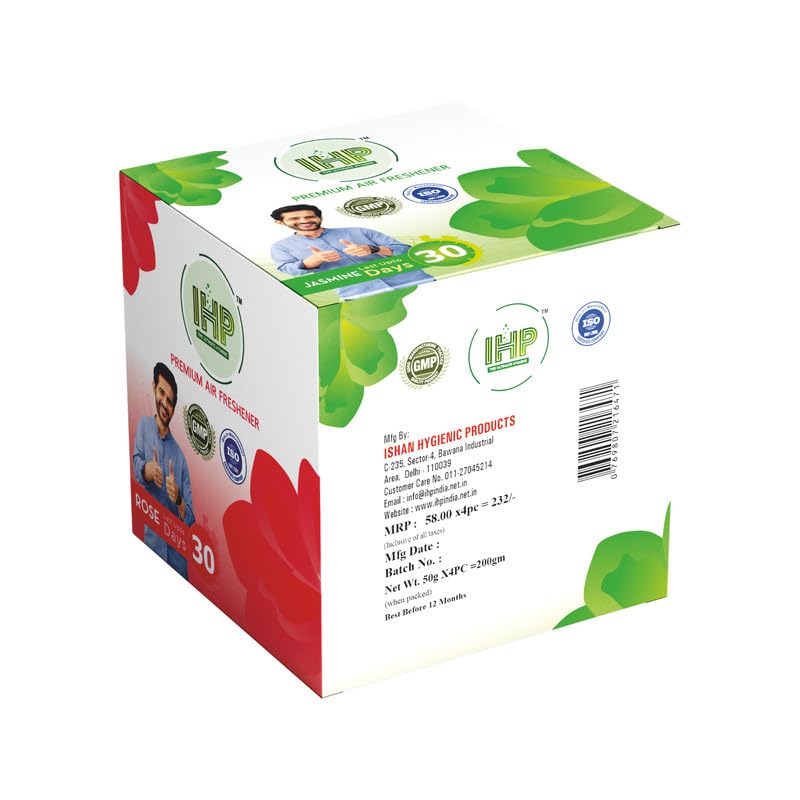 IHP Air Freshner for Washrooms Toilets Cupboards RoseJasmineLavenderSandal Stays for More Than 30 Days Removes Bad Odour Strong Fragrance Combo Of 2 Sets Pack Of 8 - Image 4