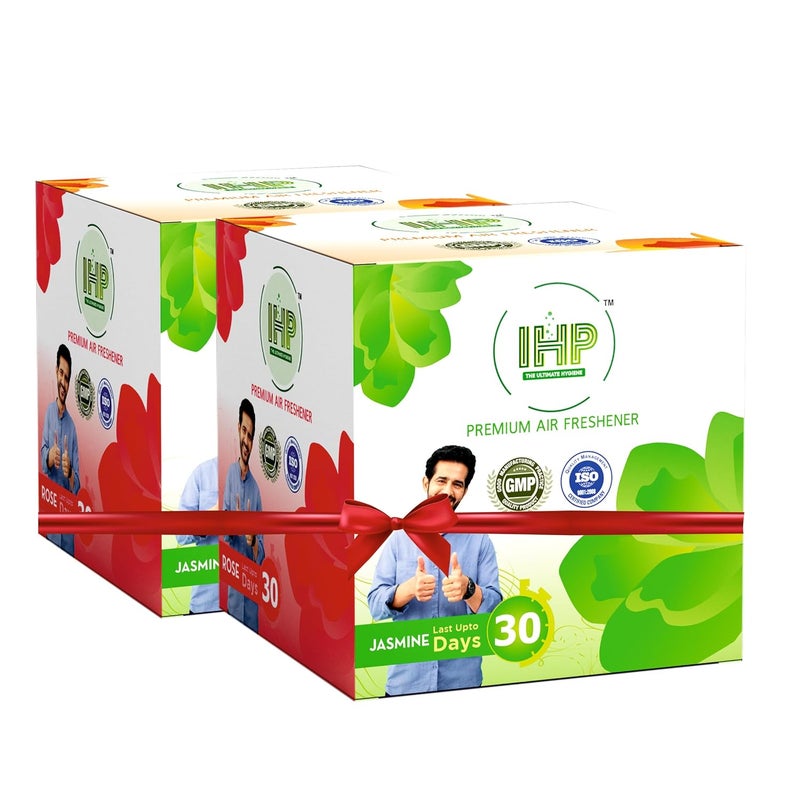IHP Air Freshner for Washrooms Toilets Cupboards RoseJasmineLavenderSandal Stays for More Than 30 Days Removes Bad Odour Strong Fragrance Combo Of 2 Sets Pack Of 8 - Image 1