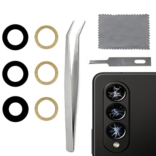 FYDIKHN Camera Lens Glass Replacement Suit for Galaxy Z Fold 4 Back Rear Camera Glass Lens Replacement with Adhesive Compatible with Samsung Galaxy Z Fold 4 5G 2022 - Image 1