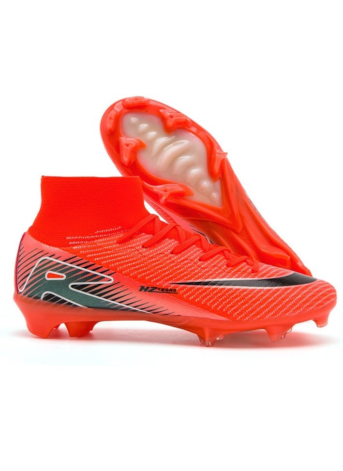 SKT Shiketro Low-Top Football Shoes, Long-Spike World Cup TF Broken-Spike Grass Football Shoes For Male And Female Students, Personalized High-Top Sports Shoes  - Image 1