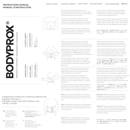 Bodyprox Lumbar Support Back Brace for Men and Women (Regular 28" - 50") - Image 4