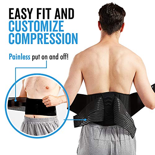 Bodyprox Lumbar Support Back Brace for Men and Women (Regular 28" - 50") - Image 2
