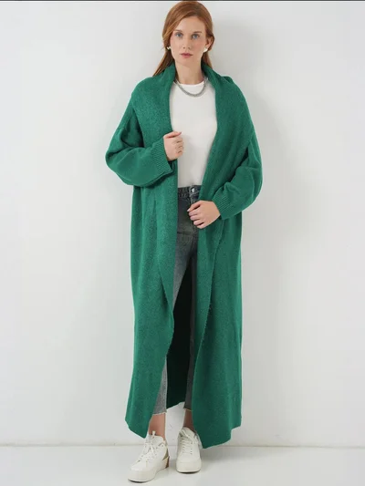 BIG DART BDART Open Front Longline Cardigan