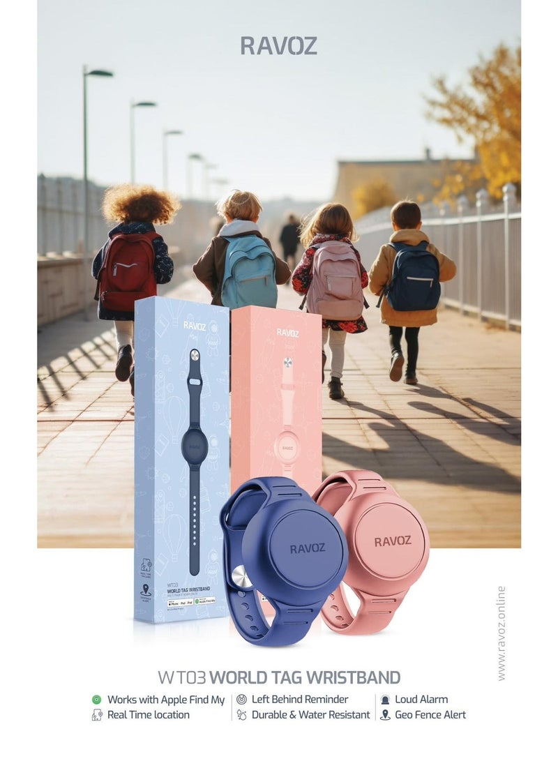 RAVOZ Made For Apple (MFI Certified) | Soft Wristband For Kids | Works with Apple Find My | Sup... - Image 2