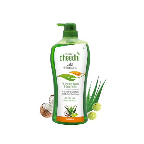 Dhathri Dheedhi Daily Herbal Shampoo to Reduce Dandruff & Promote Hair Growth, Ayurvedic Shampoo to Restore Hair Shine & Strength (650ml) - Image 1
