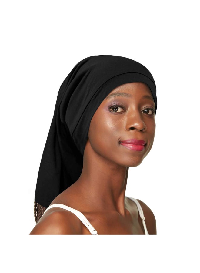 Awefeel Hair Head Buff Hair Wrap Headband Loc Socks for Dreadlocks Black - Image 3