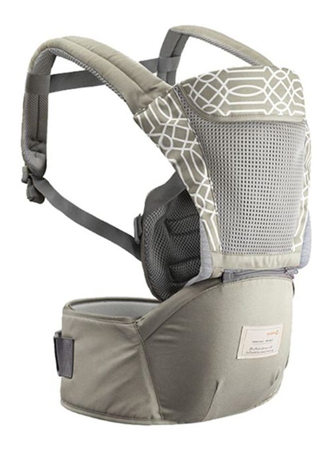 Arababy Adjustable Strap Baby Carrier Light Khaki/Grey  - Image 2