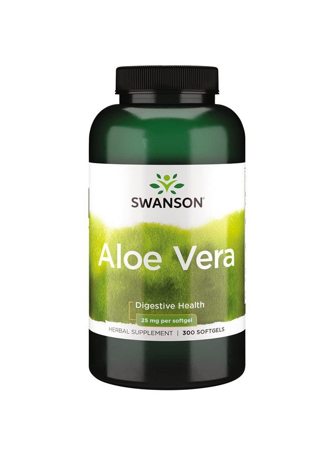 Swanson Aloe Vera 25 Milligrams 300 Sgels - Image 1