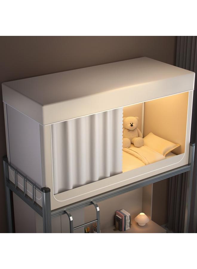 Bluejw Strong Shading College Students' Dormitory Upper And Lower Bed Curtain Integrated Fully Closed Mosquito Net Zippered Bed Curtain - Image 1