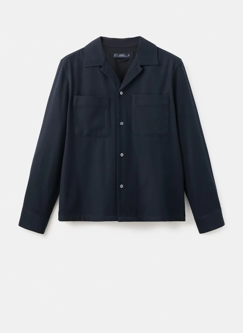 Mango Man  Regular-fit overshirt with pocket for Men | Best Price UAE