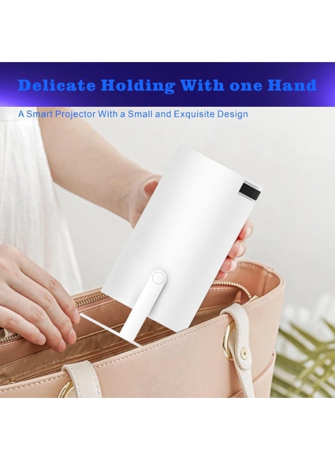 Generic Mini Portable Projector with 5G WiFi, Bluetooth 5.0, Android 11 – 4K 1080P Full HD, 8000 Lumens, Auto Keystone, 180° Rotation  - Image 3