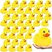Deekin 10 Pcs Large Yellow Rubber Ducks Bulk Large Duck Squeak Rubber Bathtub Floating Bath for Birthday Party Decoration Gift Swimming Pool 5 Inch - Image 2