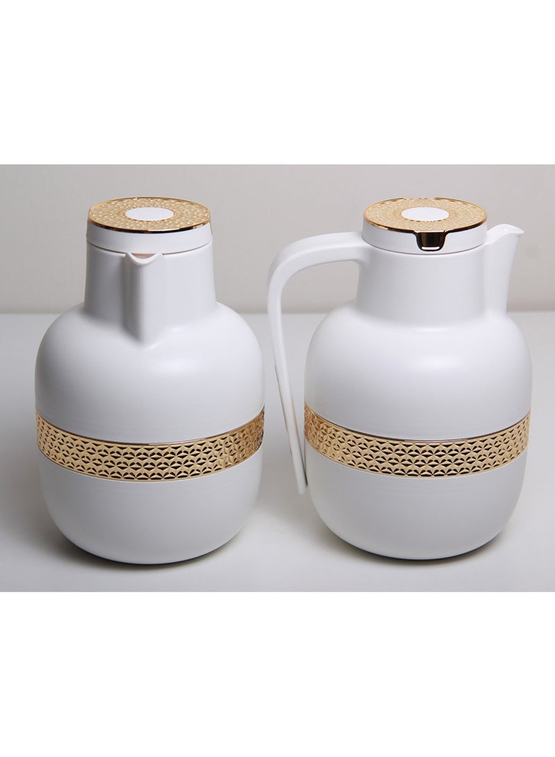 A coffee and tea thermos set with a distinctive design  - Image 3