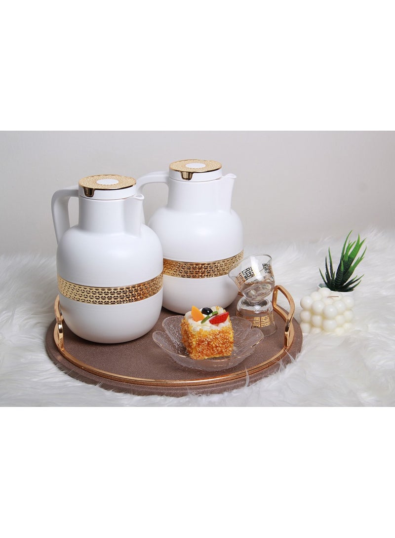 A coffee and tea thermos set with a distinctive design  - Image 1