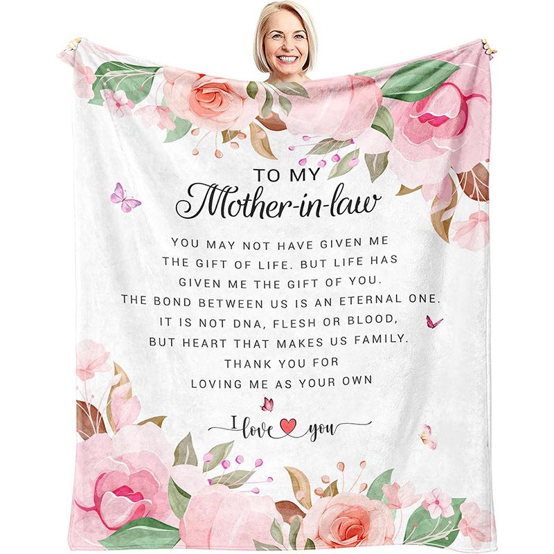 Mother'S Day Blanket Gift Blanket For Mother Flannel Class A Thickened Nap Air-Conditioning Blanket - Image 4