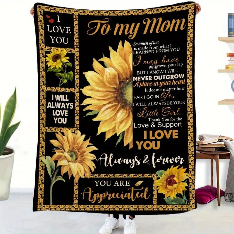 Mother'S Day Blanket Gift Blanket For Mother Flannel Class A Thickened Nap Air-Conditioning Blanket - Image 1