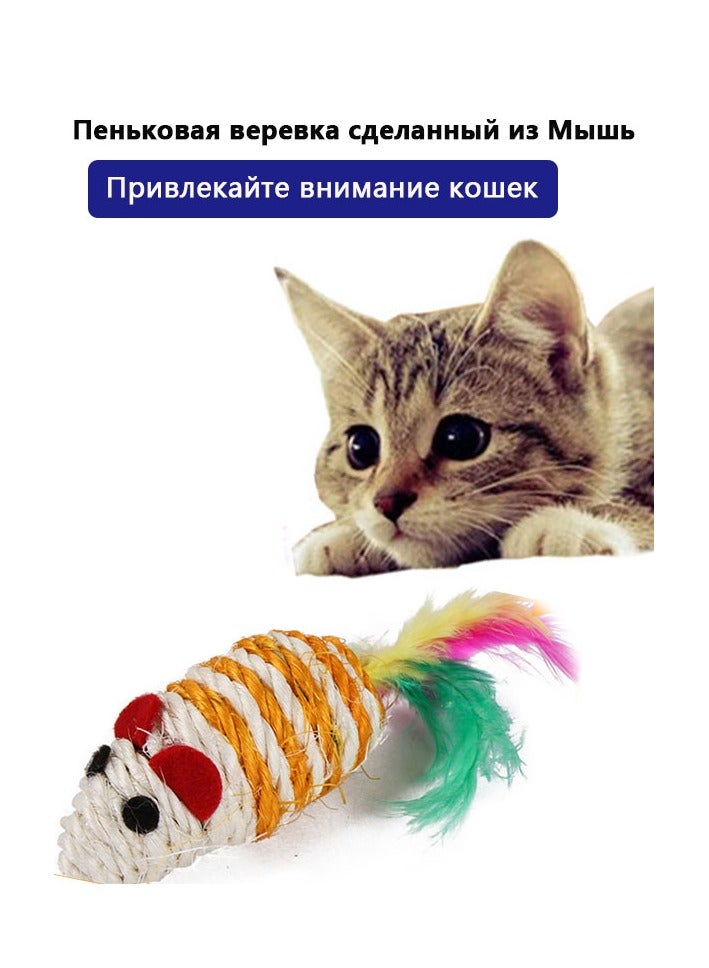 21 PCS Cat Kitten Toys Set, Collapsible Cat Tunnels for Indoor Cats, Interactive Cat Feather Toy Fluffy Mouse Colorful Balls Crinkle Balls Toys for Cat Puppy Kitty Kitten Rabbit Puppies - Image 3