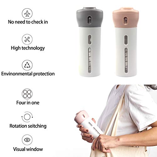 CHIVENIDO 4 in 1 Travel Dispenser, CHIVENIDO Lotion Shampoo Gel Travel Dispenser Bottle Sets Shower Bottles Refillable Travel Bottles for Makeup Travel Supplies - Image 4