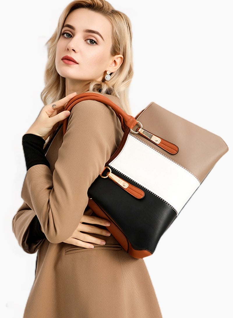 URbazaar 3PCS Women Fashion Handbags Purses Wallet Tote Shoulder Bags Casual Crossbody Bags, Satchel Purse Set 3pcs - Image 2