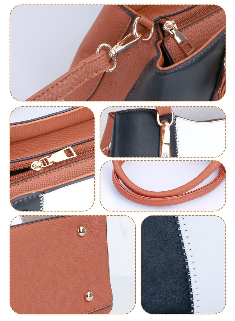 URbazaar 3PCS Women Fashion Handbags Purses Wallet Tote Shoulder Bags Casual Crossbody Bags, Satchel Purse Set 3pcs - Image 5