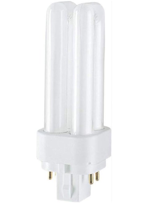 Osram Duluxd/E Energy Saver Cflni, 2 Tubes (13W) 4 Pin Plug In Baseg24Q-3, 855 Lm Lumilux -Day Light/Energy Class A