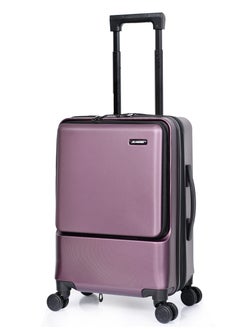 MORANO Morano Airplane Cabin Suitcase with Four 360 Degree Spinning Wheels and Storage Expansion Zipper , Size 20 Inch (Purple)  - Image 2