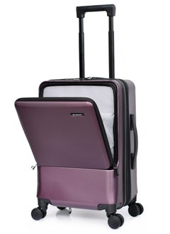 MORANO Morano Airplane Cabin Suitcase with Four 360 Degree Spinning Wheels and Storage Expansion Zipper , Size 20 Inch (Purple)  - Image 4