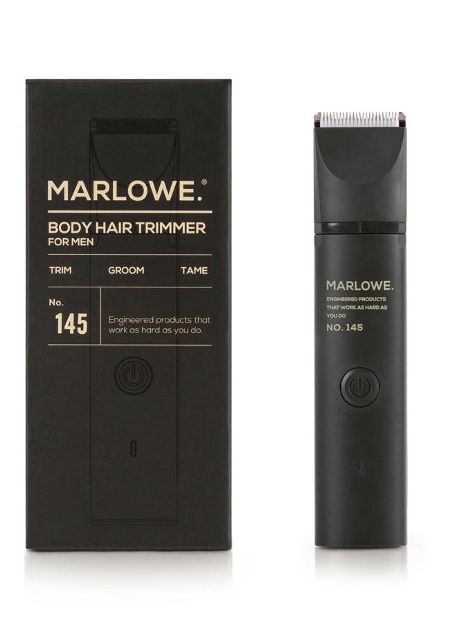 MARLOWE. M BLEND No. 145 Body Hair Trimmer for Men, Forest Black, Lightweight Waterproof Personal Groomer, Ceramic Blades, Adjustable Comb Lengths & Rechargeable Battery for Head to Toe Male Grooming  - Image 1