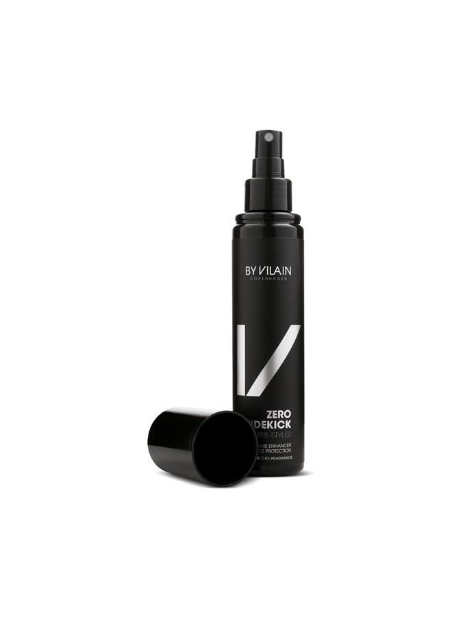 By Vilain Sidekick Zero Pre Styling Hair Spray - Professional Hair Volume Enhancing Primer Heat Protectant, Anti Frizz Protection with Hyaluronic Acid & Aloe Vera, Hold, Texture, Natural Shine 155ml  - Image 1