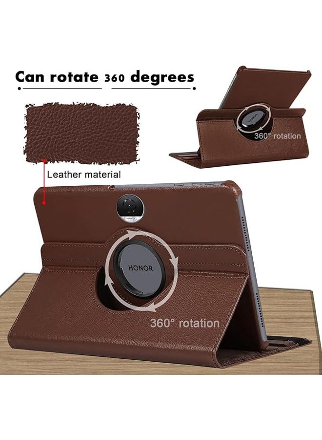 general Compatible with Honor Pad 9 12.1 Inch Tablet, PU Leather Case 360° Rotatable Multi-Angle Protection Stand Protective Case for Honor Pad 9 - Image 2