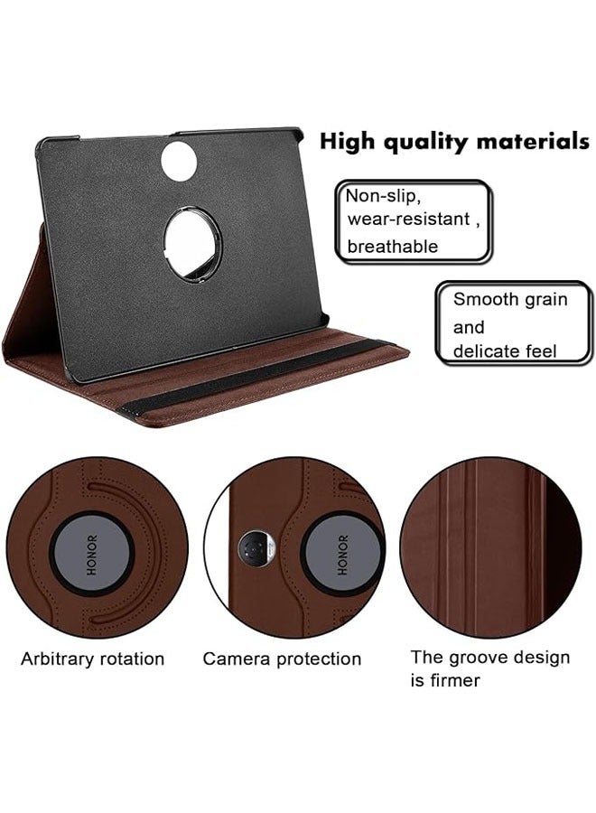 general Compatible with Honor Pad 9 12.1 Inch Tablet, PU Leather Case 360° Rotatable Multi-Angle Protection Stand Protective Case for Honor Pad 9 - Image 3