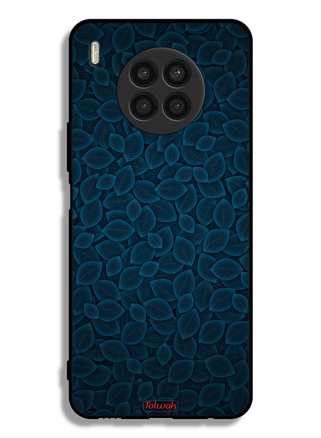 Tolwak Huawei nova 8i Protective Case Cover Digital Art Leaves Pattern - Image 2