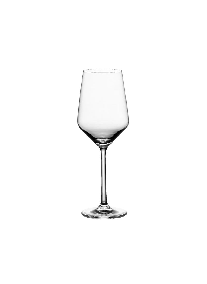 smart serve Crystal Stemmed Wine Glass Lead Free 450 ml Set of 6 Ideal for White or Red Wine Glass with Flat Bottom Crystal Wine GlassIdeal for FullBodied Wine Gifts for Wedding Housewarming Anniversary  - Image 5