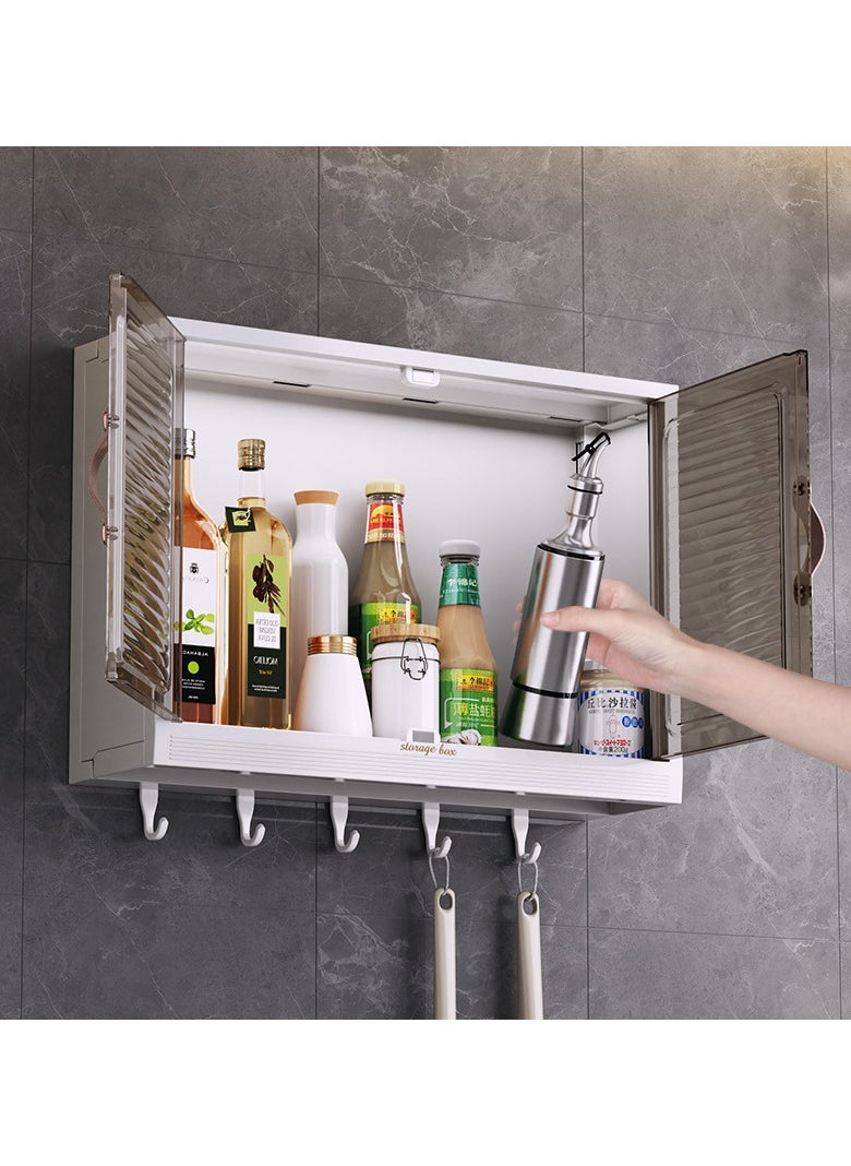 Kitchen Wall Cabinet Wall Mounted Bathroom Cabinet Storage Cabinet with Doors Cupboard Organizer Over The Toilet Space for Bathroom Laundry Kitchen Living Room White Free Installation Tool - pzsku/Z808719F6B709B08358BDZ/45/_/1729137638/0853413e-c625-4626-ae01-de25568d6c8c