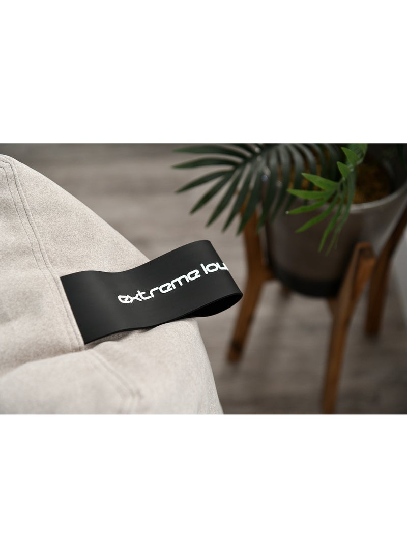 إكستريم لاونجنج اكستريم لاونجن® كرسي بين باج مخمل شامواه للكبار - صنع في بريطانيا - جودة عالية وخياطة مزدوجة - خامة مخمل مريحة، ناعمة وعالية الفخامة، بين باغ حجم كبير - رمادي صخري - Image 2