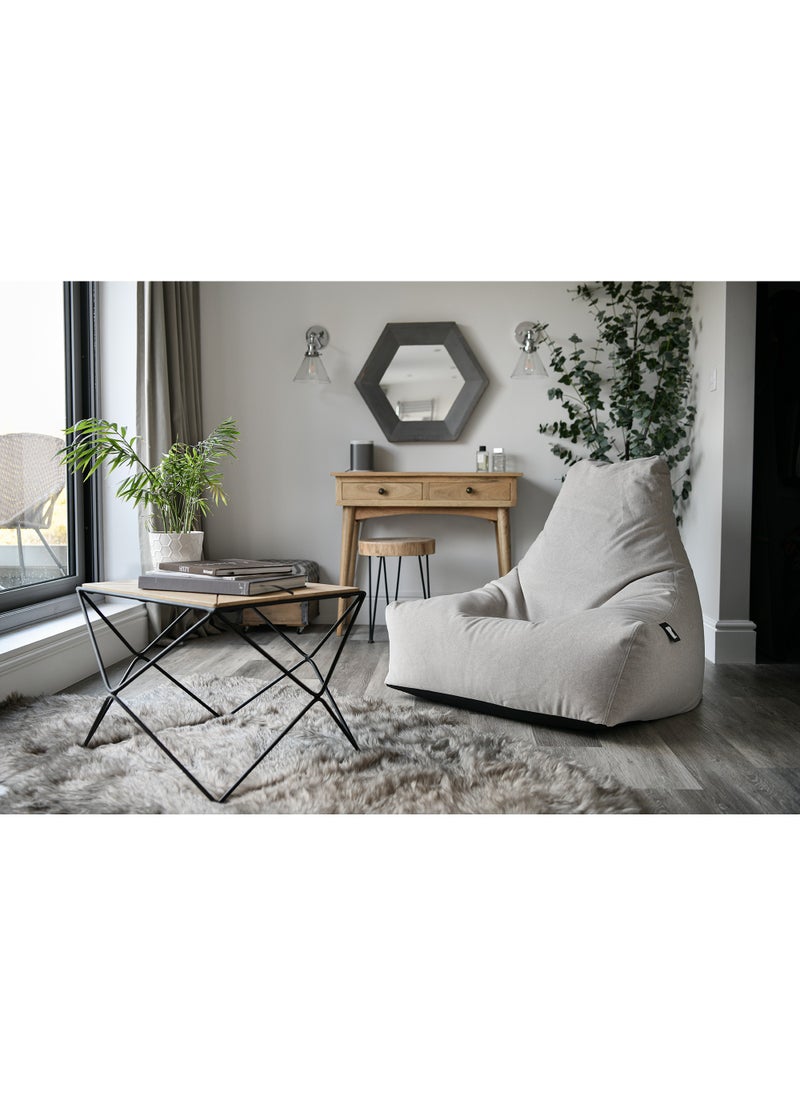 إكستريم لاونجنج اكستريم لاونجن® كرسي بين باج مخمل شامواه للكبار - صنع في بريطانيا - جودة عالية وخياطة مزدوجة - خامة مخمل مريحة، ناعمة وعالية الفخامة، بين باغ حجم كبير - رمادي صخري - Image 3