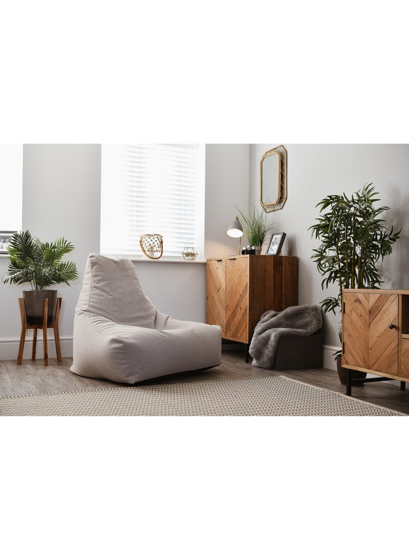 إكستريم لاونجنج اكستريم لاونجن® كرسي بين باج مخمل شامواه للكبار - صنع في بريطانيا - جودة عالية وخياطة مزدوجة - خامة مخمل مريحة، ناعمة وعالية الفخامة، بين باغ حجم كبير - رمادي صخري - Image 4