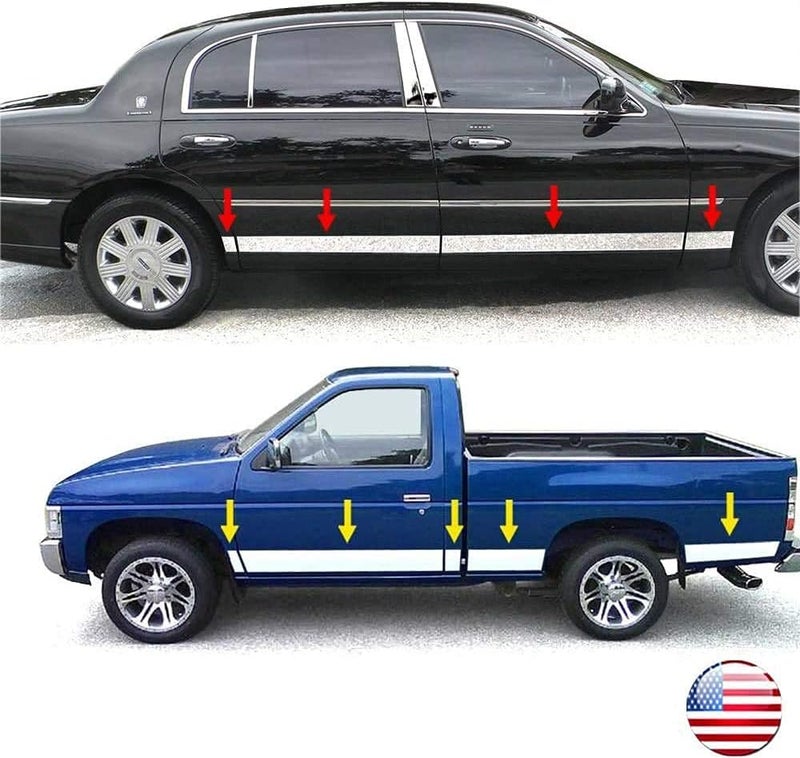 SBWLKJ 2"(50mm) Automotive Chrome Trim Molding 25FT Heavy Duty Car Side Moldings Self Adhesive UV Protected Scratch-Proof for Truck RV Boat Exterior Interior Body Door Window Bumper - Image 5